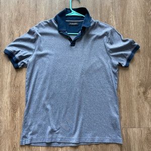 Banana Republic Mens Navy Polo with Luxury tech material (Size L)